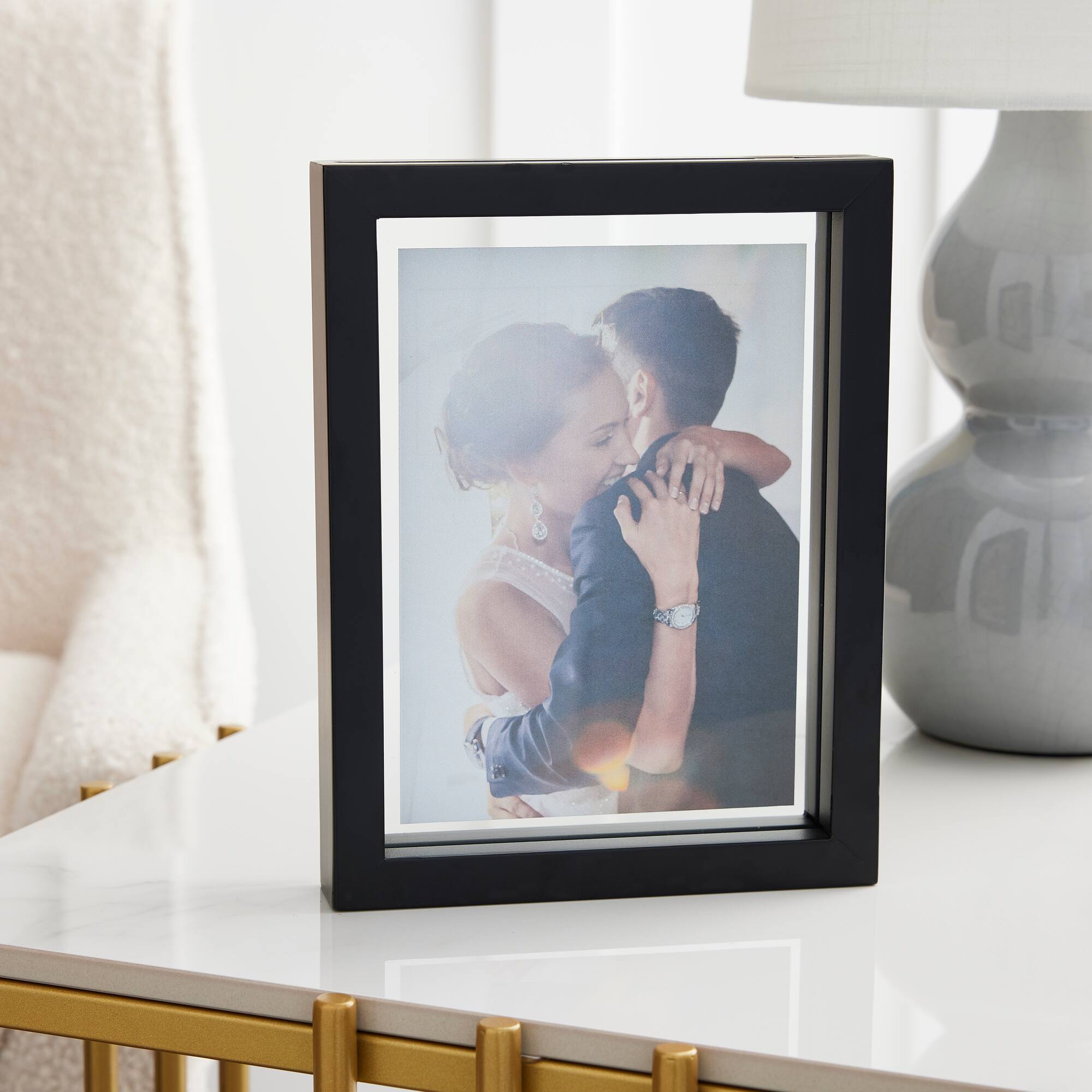 Expressions™ 6" x 8" Black Float Frame by Studio Décor®